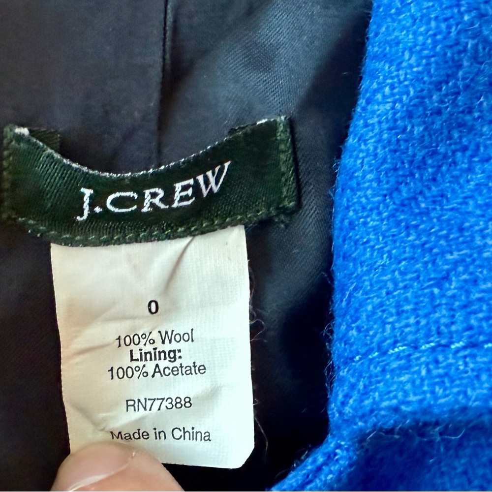 Vintage J. Crew Vibrant Blue Women's Blazer - Picture 5 of 9